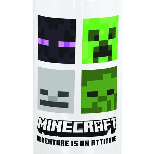 Bouteille - minecraft - monsters - unisexe - multicolore - plastique léger