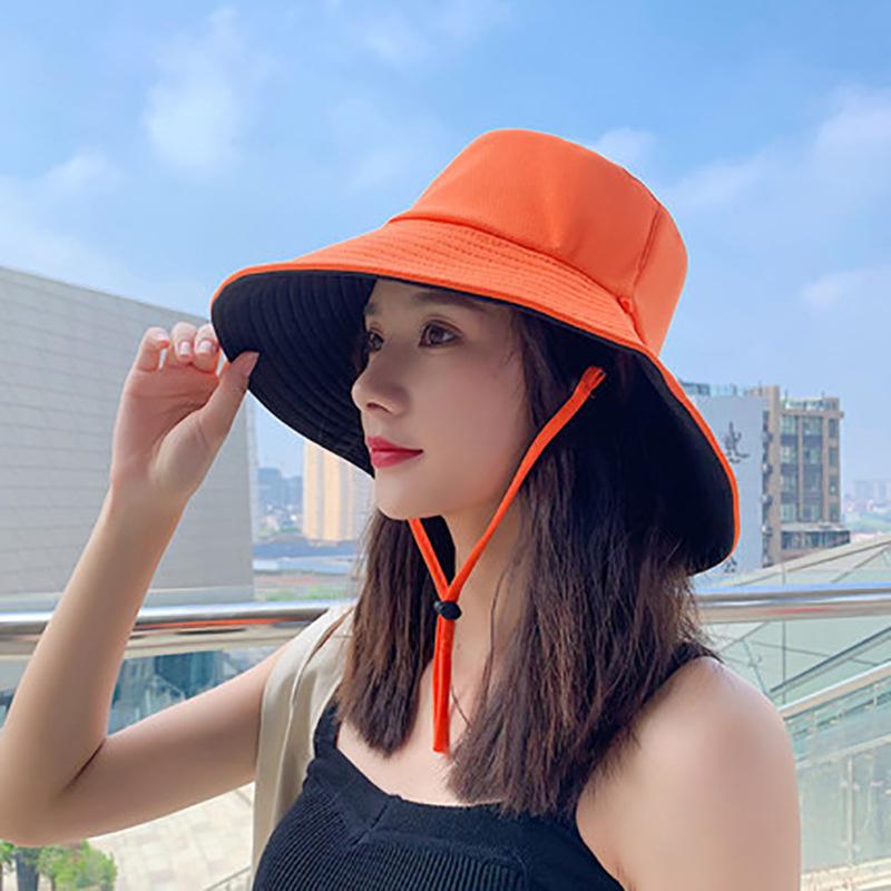 Reversible Sun Hat For Women - Wide Brim Sun Protection Bucket Hat, Spring And Summer Style