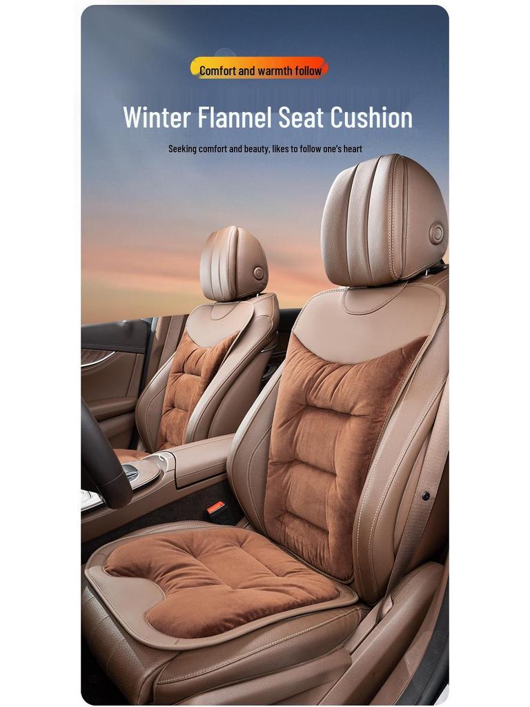Flannel Warm Car Seat Cushion for Ideal L Series, Xiaomi SU7, YU Series