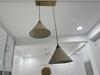 Mid Century 2 Fabric Shade Pendant Lights Chandelier Light Designer Ceiling Fixture Dinning Lights