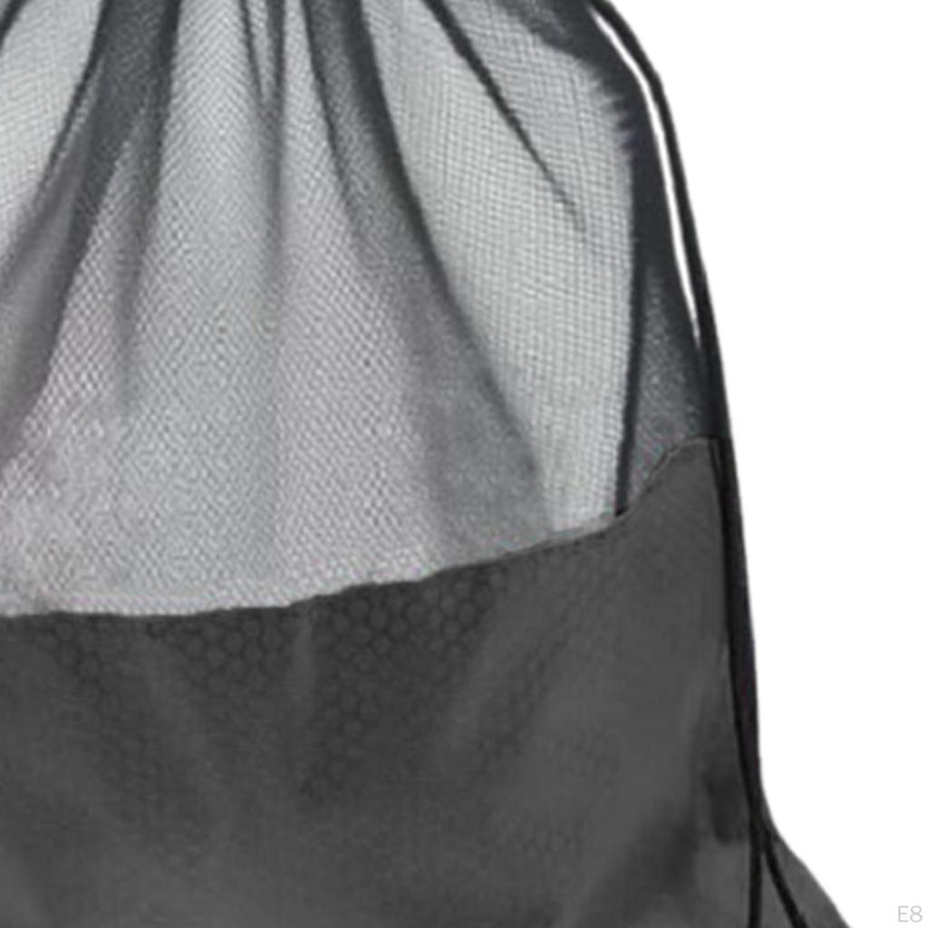 Basketball Mesh Bag Drawstring Backpack Oxford Cloth for Football Soccer