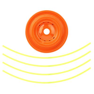 Aluminum Grass Trimmer Head Brush Cutter Strimmer Lawn Mower Accessory with 4 Trimmer Line
