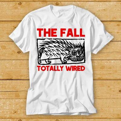 230 Gsm 100% Bawełna The Fall Totally Wired Koszulka Zespołu Koszulka Vintage Fajny Prezent Zabawny Styl Design Limitowana Koszulka Top 2434