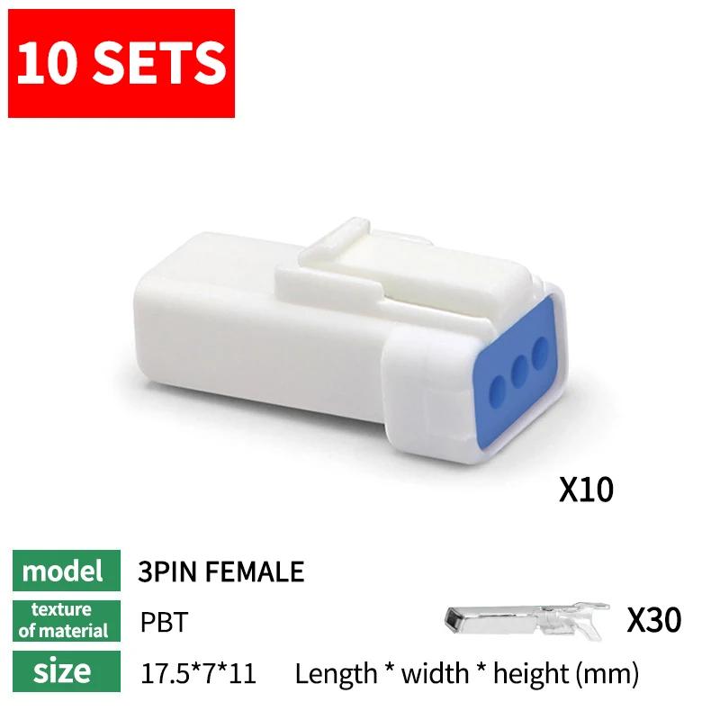 10 sets JST-02R-JWPF-VSLE Mini Car Connector 6T Waterproof Connector Male and Female Plug 03T04T08T