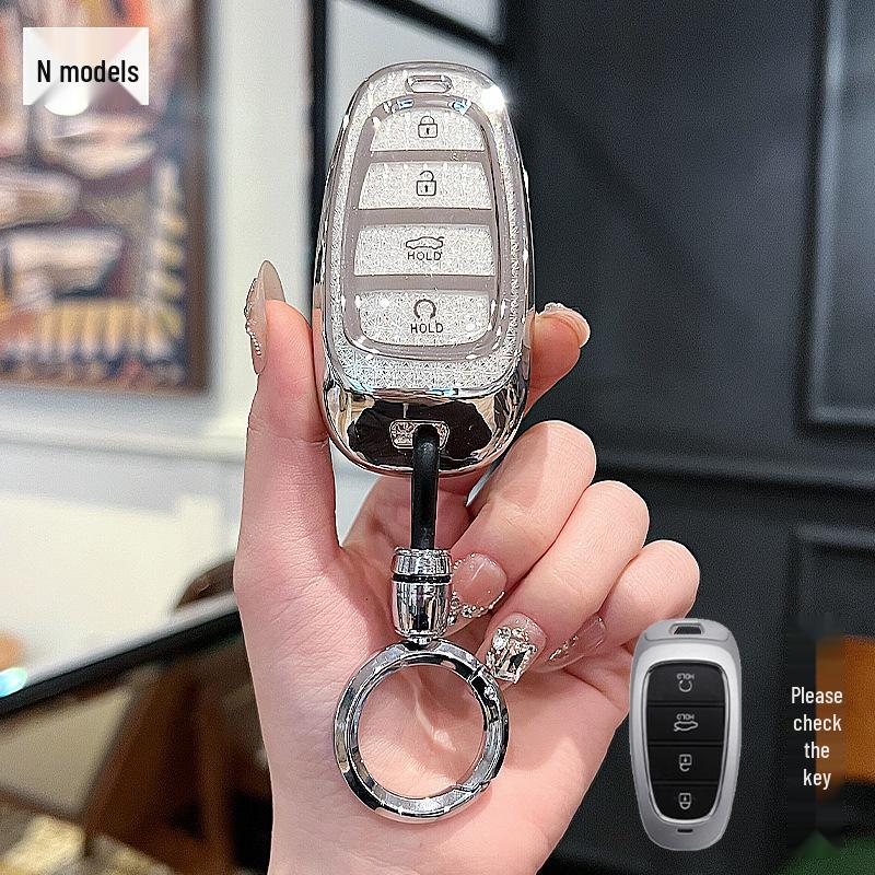 Tucson L Key Cover for Hyundai Elite Luxury Edition - Crystal Screen Style