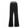 Women's High Waist Flared Jeans High Stretch Slim Black Micro Flare Denim Pants Fleece Lined Korean Casual Trousers