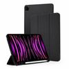 Tri-Fold Stand Soft Touch Smart Wake/Sleep Tablet Cover With Pencil Slot For iPad Mini 2024 / 2021, Anti-Drop PU Silicone Protective Case
