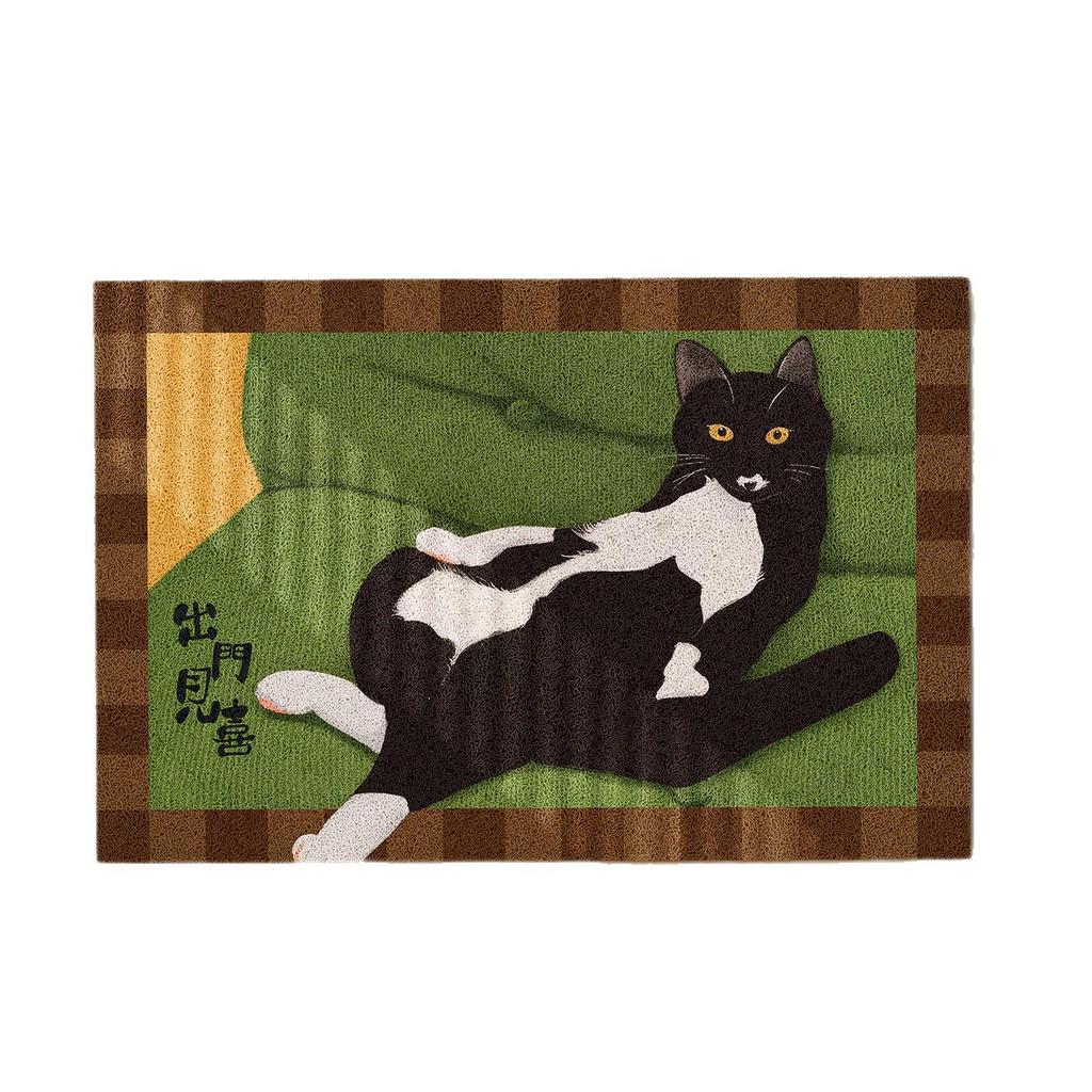 Non-slip Cat Sisal Door Mat - Dirt-resistant, Easy-to-clean Mud Scraper for Entryways
