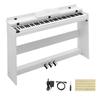VEVOR Piano Digital 88 Teclas Teclado Semi-Ponderado com Suporte Alto-falante Branco, para Iniciantes, 128 Tons, 128 Ritmos, Piano Elétrico de Tamanho Completo