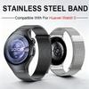 No Gaps Strap for Huawei Watch 5 46mm 42mm Metal Magnetic Luxury Stainless Steel Bracelet Belt Correa Huawei Watch5 46 Mm Band