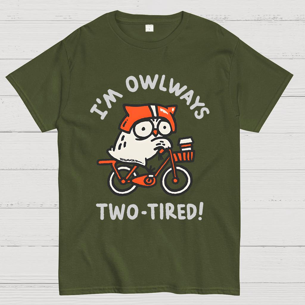 I'm Always Two-Tired Cotton Summer Casual Cool Loose T-Shirt