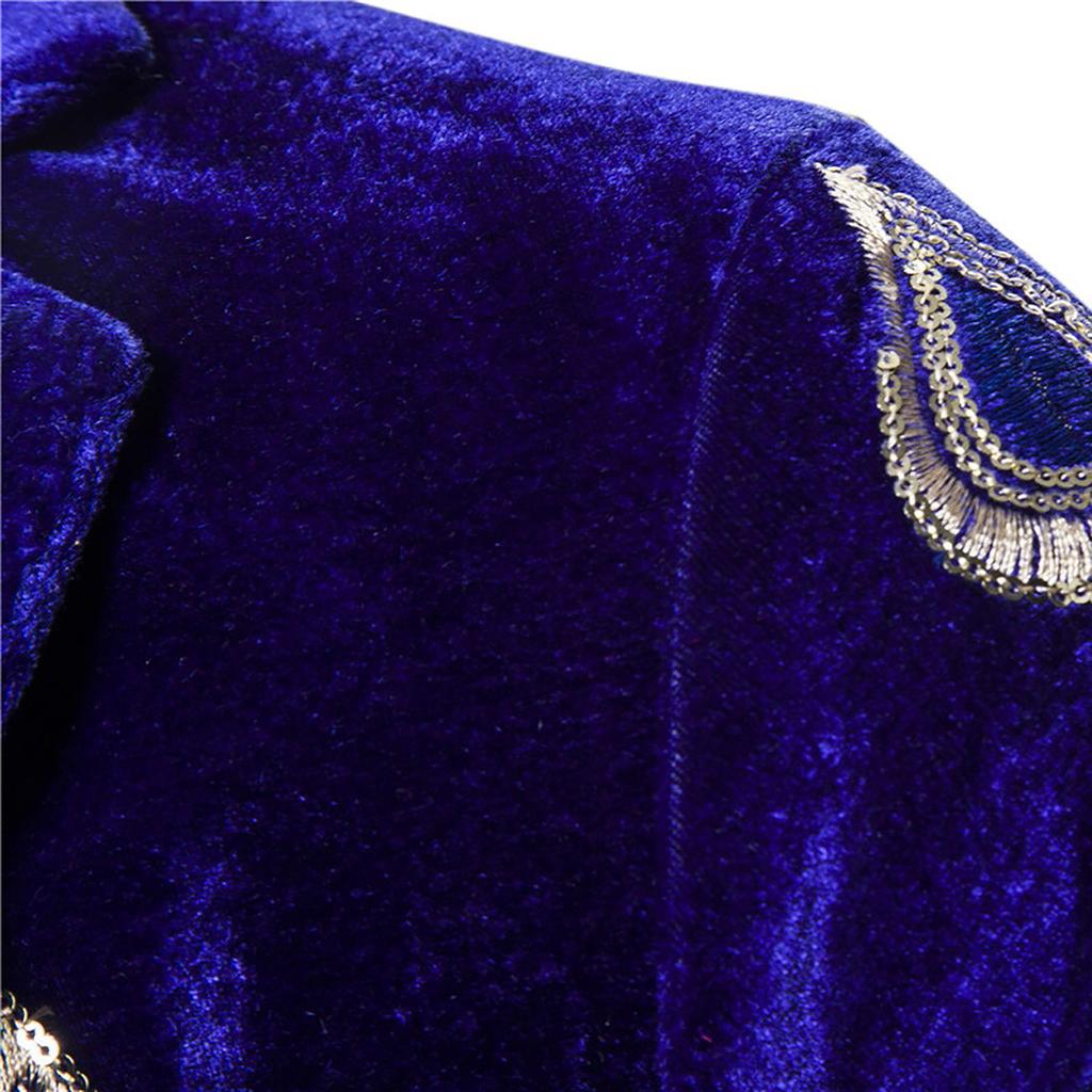 Herr Varmstämplad Enfärgad Tryckt Affärsbröllopsfest Ytterplagg Kappa Kostym Toppar