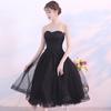 Black Evening Dress, New Annual Meeting Party, Students Show Thin Medium and Long Small Dress Dress