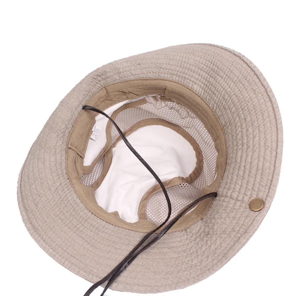 Mesh Sun Cap Cotton Fishing Hat New Panama Cap  Women Men