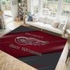 Detroit Red Wings Design Crystal Velvet Carpet Cozy Non?Slip Printed Rug For Bedroom Living Room Entrance