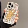 Cute Cat Is Suitable for iPhone17 Mobile Phone Case Apple 17promax New 14 Fine Holes 13/12 Factory 11