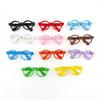 10cm & 20cm Cotton Plush Bear Glasses - Self-Deprecating Bear Doll Accessories