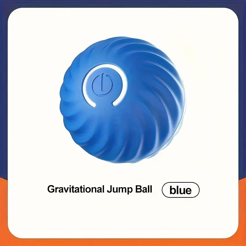 Intelligent Jumping Ball, Electric Charging Cat And Dog Toy, Self-rolling Pet Dog Toy Ball,  Pet Grinding Teeth Toy синий