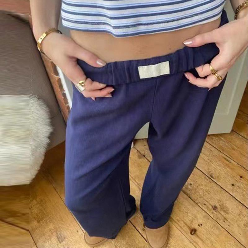 

Женские полосатые широкие брюки повседневные уличные свободные длинные брюки с высокой талией INS Fashion XXXL темно-синий