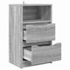 Nightstands 2 pcs Grey Sonoma 40 x 30 x 67 cm Particleboard
