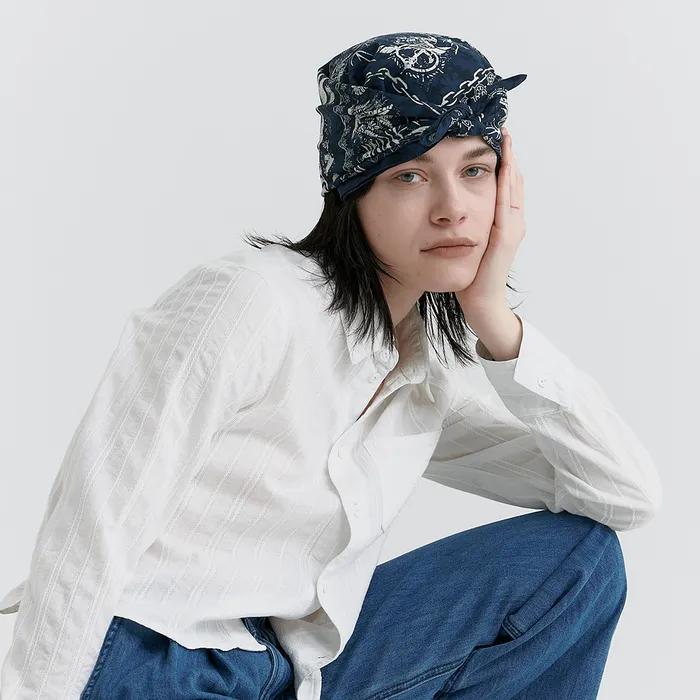 Paisley 9211 Bandana Ring Navy Bandana