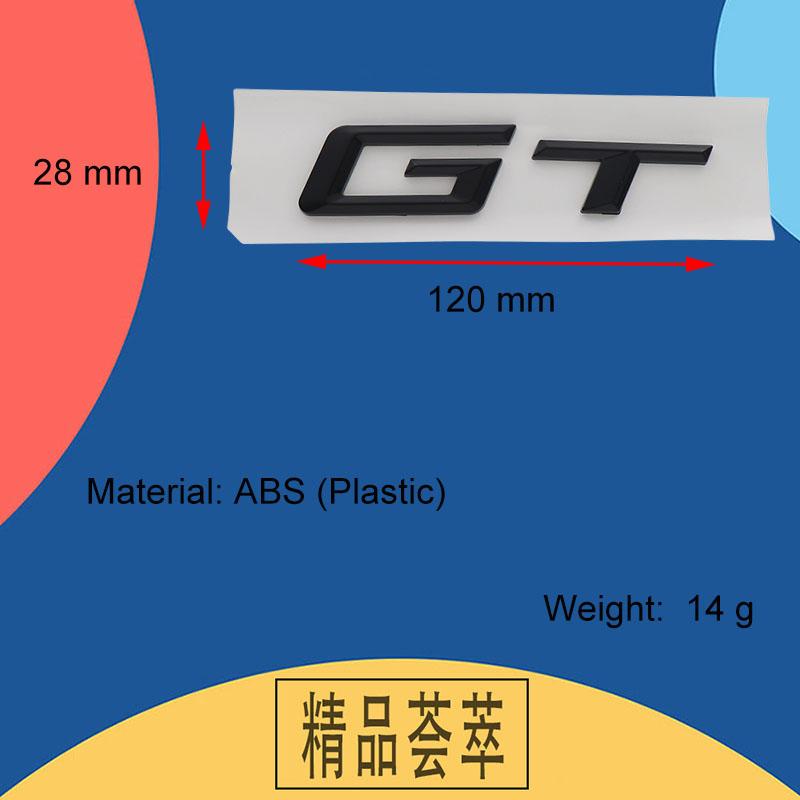 3D Premium GT G T for 320d E36 320 C 400 650 530 F07 F34 G32 Car Engine Hood Fender Trunk Tail Rear Decal Emblem Badge Sticker