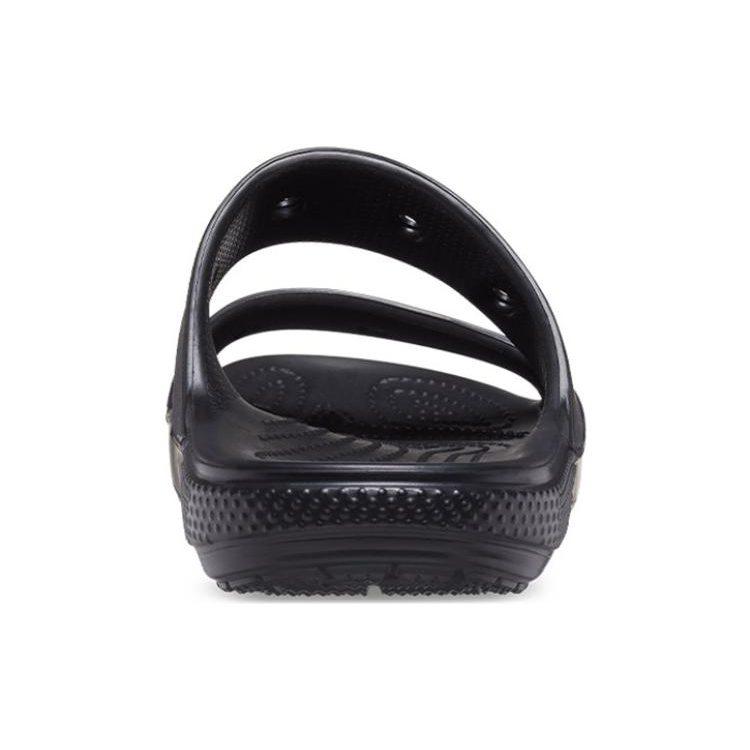 Crocs EVA Leather Patchwork Shoe Unisex Black 206761-001