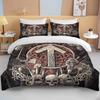 10 Sizes Cartoon Viking Bedding Set Anime Characters Duvet Cover Set 3D Quilt Bed Set Queen King Size Kids Boys Home Textile