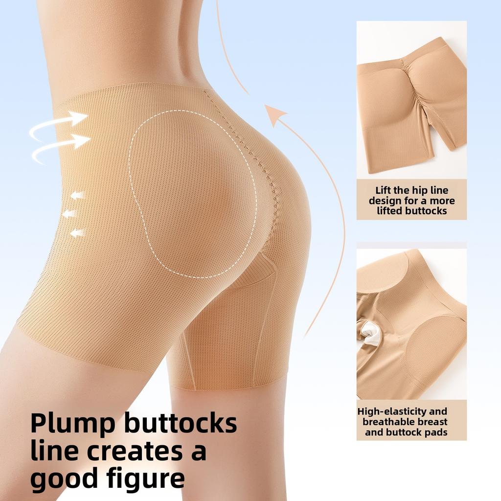 Women Spring and Autumn Strong Abdominal Lift Hip No Trace Underwear