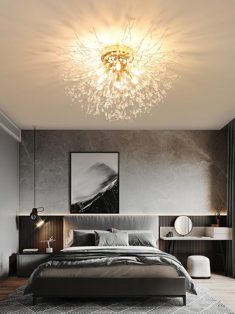 Xiaomi Dandelion Crystal Chandelier Nordic Modern Living Room Dining Room Bedroom Ceiling Light Room Light Fireball Decorative Light