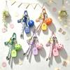 Creative Dopamine Pickleball Paddle Keychain Detachable with Buckle Fitness Series Pendant Pickleball Racket Key Ring Bag Charm 4