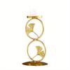 1pc Candlestick Geometric Style Iron Art Nordic Style Creative Maple Leaf Candlestick Decoration for Table Parties Home Decor