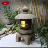 Antique Bluestone Courtyard Lantern: Outdoor Landscape Stone Lamp in New Chinese Style