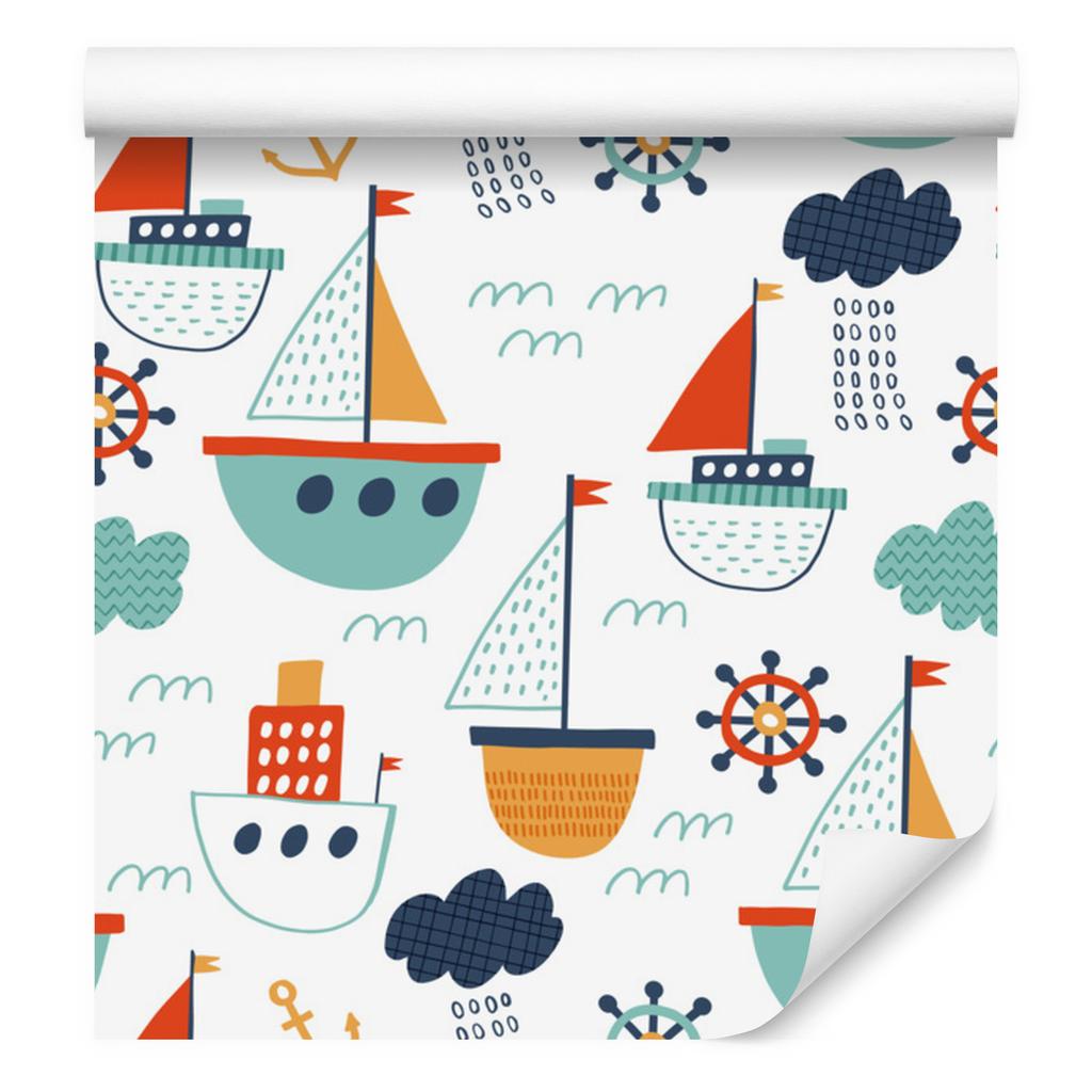 Ships at Sea Wallpaper for Living Room and Bedroom 50x1000