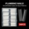 Extras Long Nail Tip,Half Cover C Curves Fake Nail Tips,Square/Almond Press On Nail Full Cover False Nail for Nail Salon