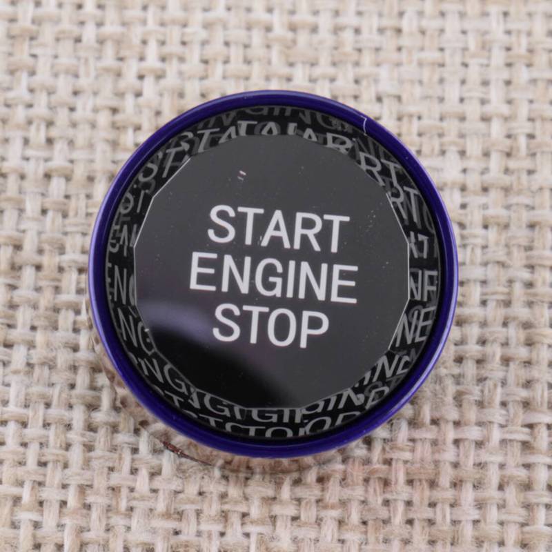 Blue Crystal Engine Start Stop Push Button Switch Cover Cap Fit For BMW 1 2 3 4 5 6 7 Series X1 X2 X3 X4 X5 X6 6GT
