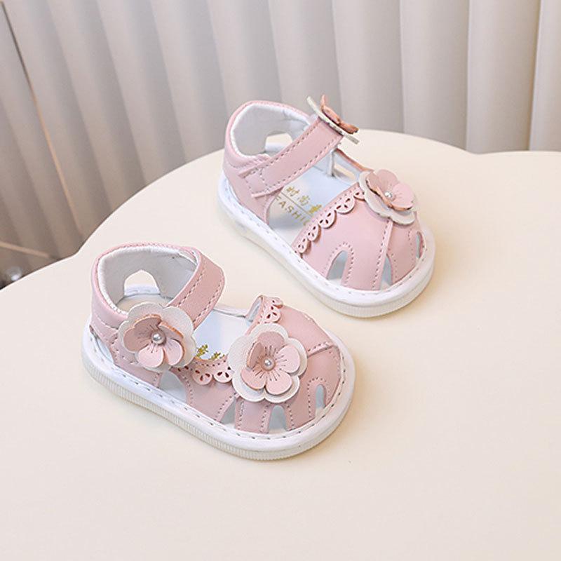 Princess Baby Girl Sandals With Soft Sole And Rattle For Toddler Summer Play