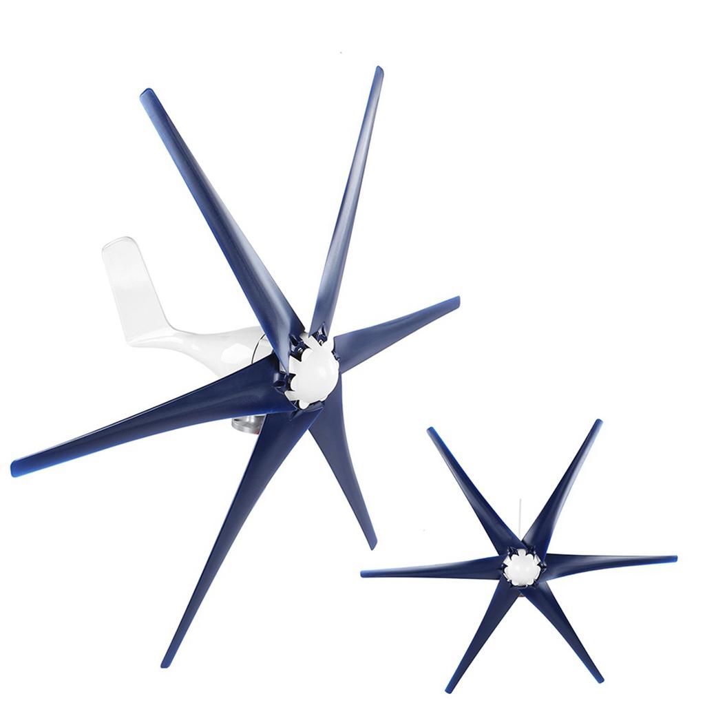 Professional Wind Turbines Small Windmill Generator 6 Blade Industrial Machinery Machine 800W