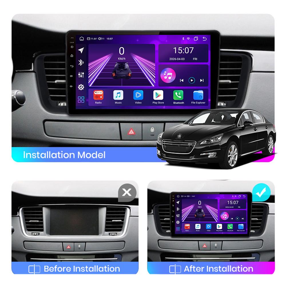 Android Car-Play Car Radio For Peugeot 508 2011-2018 Multimedia Player Head Unit Stereo GPS Navigation BT WIFI,8 CORE ,2+32GB