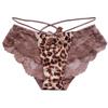 Print Ribbon Unterwäsche Leoparden-Spitzenhöschen für Frauen Low-Rise-Slips für Frauen