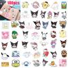 100pcs Sanrio Kuromi Melody Waterproof Reusable Sticker Luggage Decor