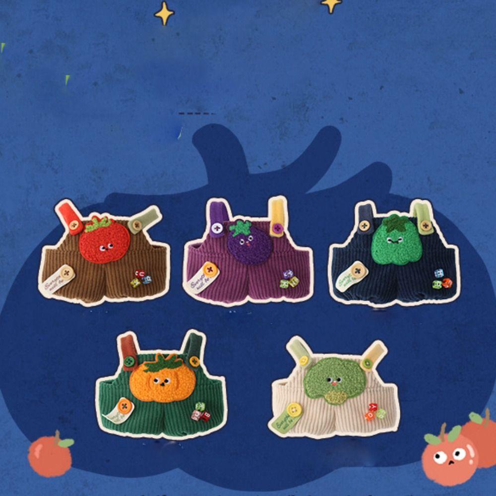 

Мини-мультяшный плюшевый комбинезон, куклы в мультяшном стиле, игрушки, аксессуары, кукла-кукла, наряд, хлопковая кукла 20 см