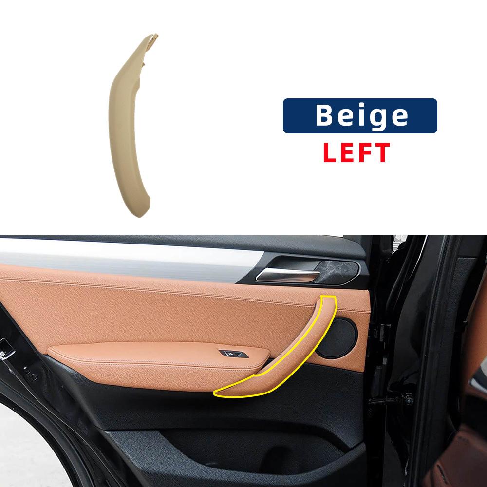 Car Interior Door Handle Pull Leather Cover Accossory Replacement 51417246214 51417246213 For BMW X3 11-17 X4 14-18 F25 F26