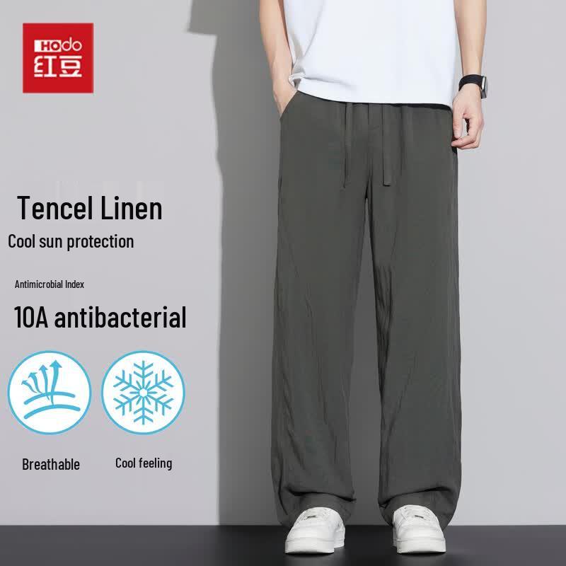 Hodo Men s Linen Tencel Lightweight Casual Pants 165/M