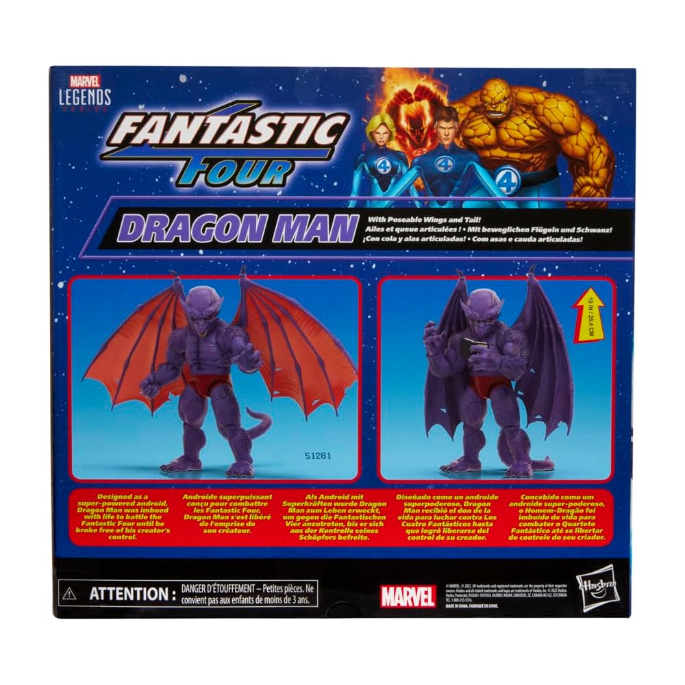 [Exklusiv bei Amazon.co.jp] Hasbro Marvel Legends Serie Fantastische Vier Dragonman Fantastische Vier Comic Sammlerfigur für Erwachsene G0603 Authentisch
