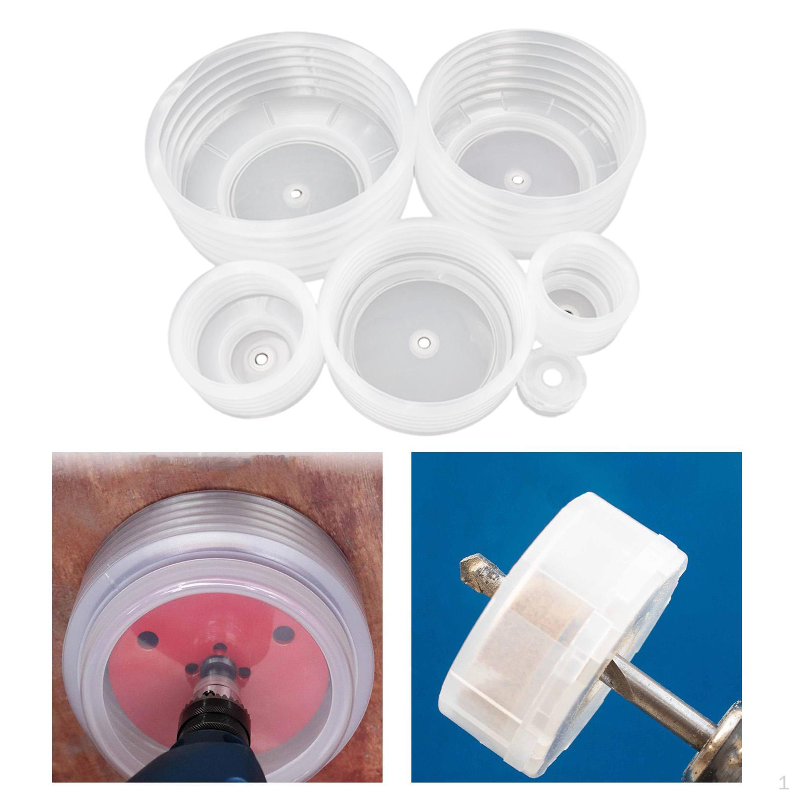6Pcs Holesaw Dust Bowls Catchers Dustcovers for Can Lights Iron Sheets Plasterboard Hand Drill
