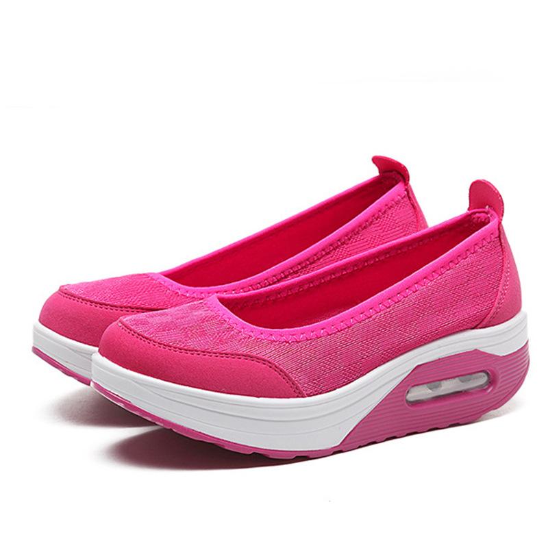 Summer cross ytterbium outdoor large size mesh shoes rocking shoes air cushion mesh shoes sports shoes cover feet