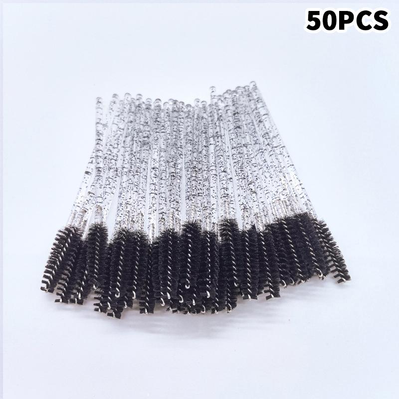 Disposable Crystal Eyelashes Brush Comb 50/100Pcs Eye Lashes Extension Mascara Wands Makeup Professional Makeup Beauty Tool