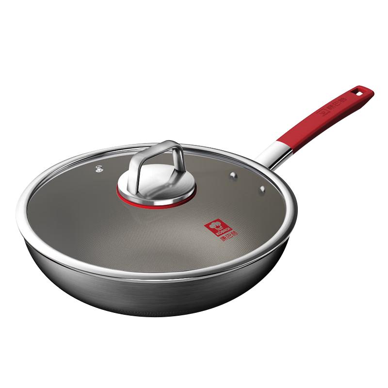 Kangbache 30cm Coating-Free Titanium Wok