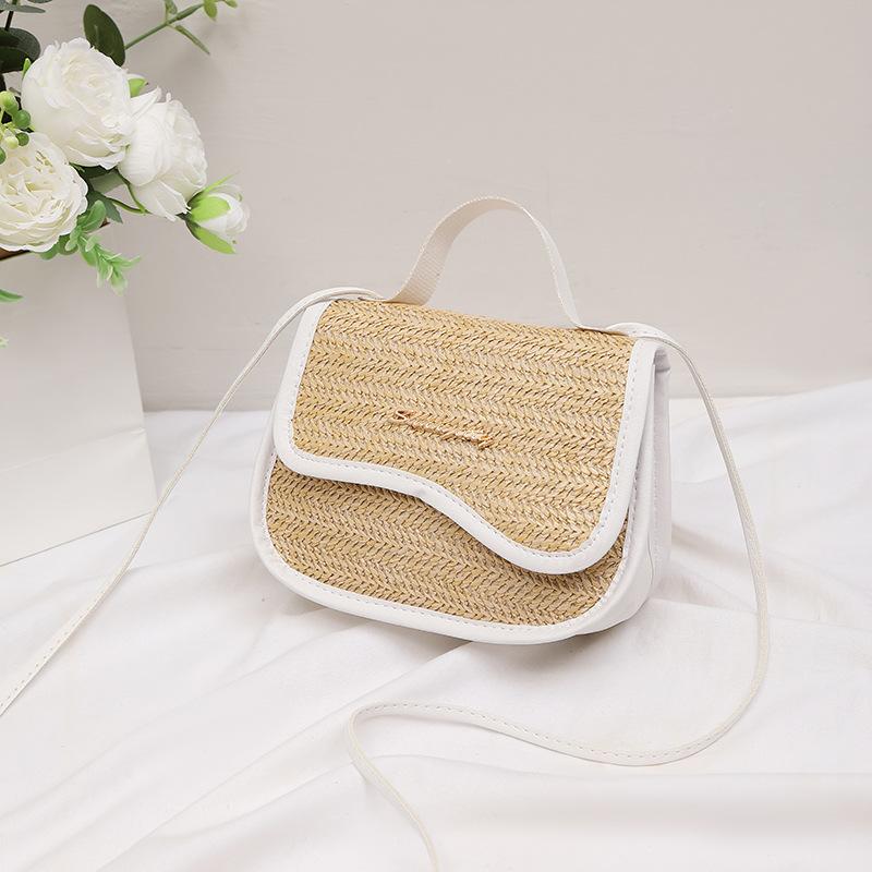 

Соломенная сумка маленькая сумка Новая модная женская маленькая сумка Плетеная маленькая квадратная сумка Сумка через плечо Сумка-мессенджер Сумка белый